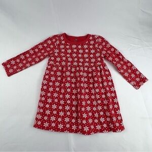 Hudson Baby - Red Snowflake Dress - 4T